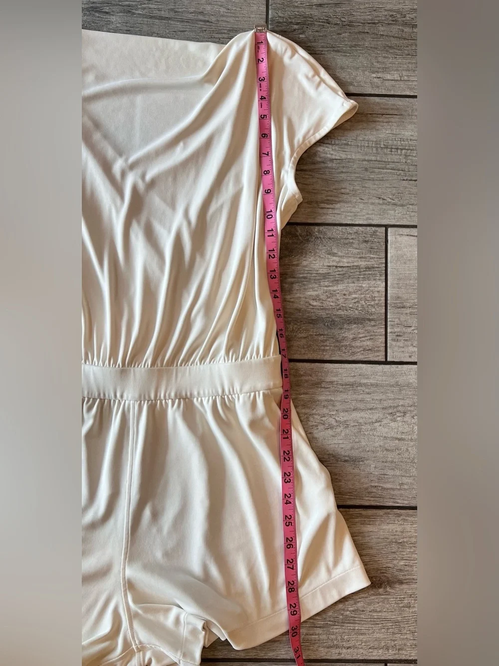 Lululemon Drapey Softstreme Romper Light Ivory Size Medium